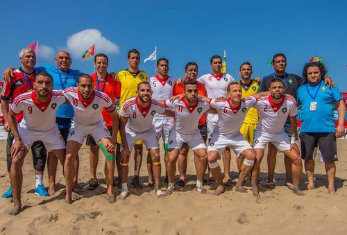 صورة المغرب وصيفا لـ”بطل العرب” في الكرة الشاطئية